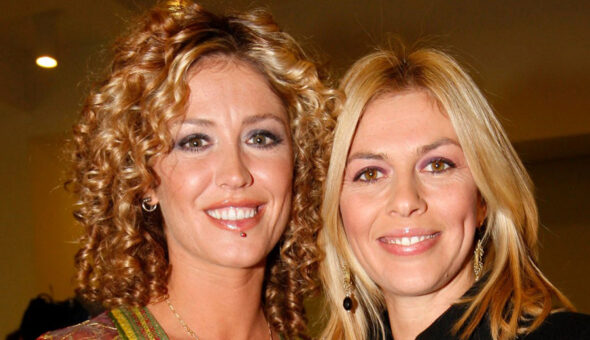 Marina Graziani e Cristina Quaranta alla festa Venti di Striscia