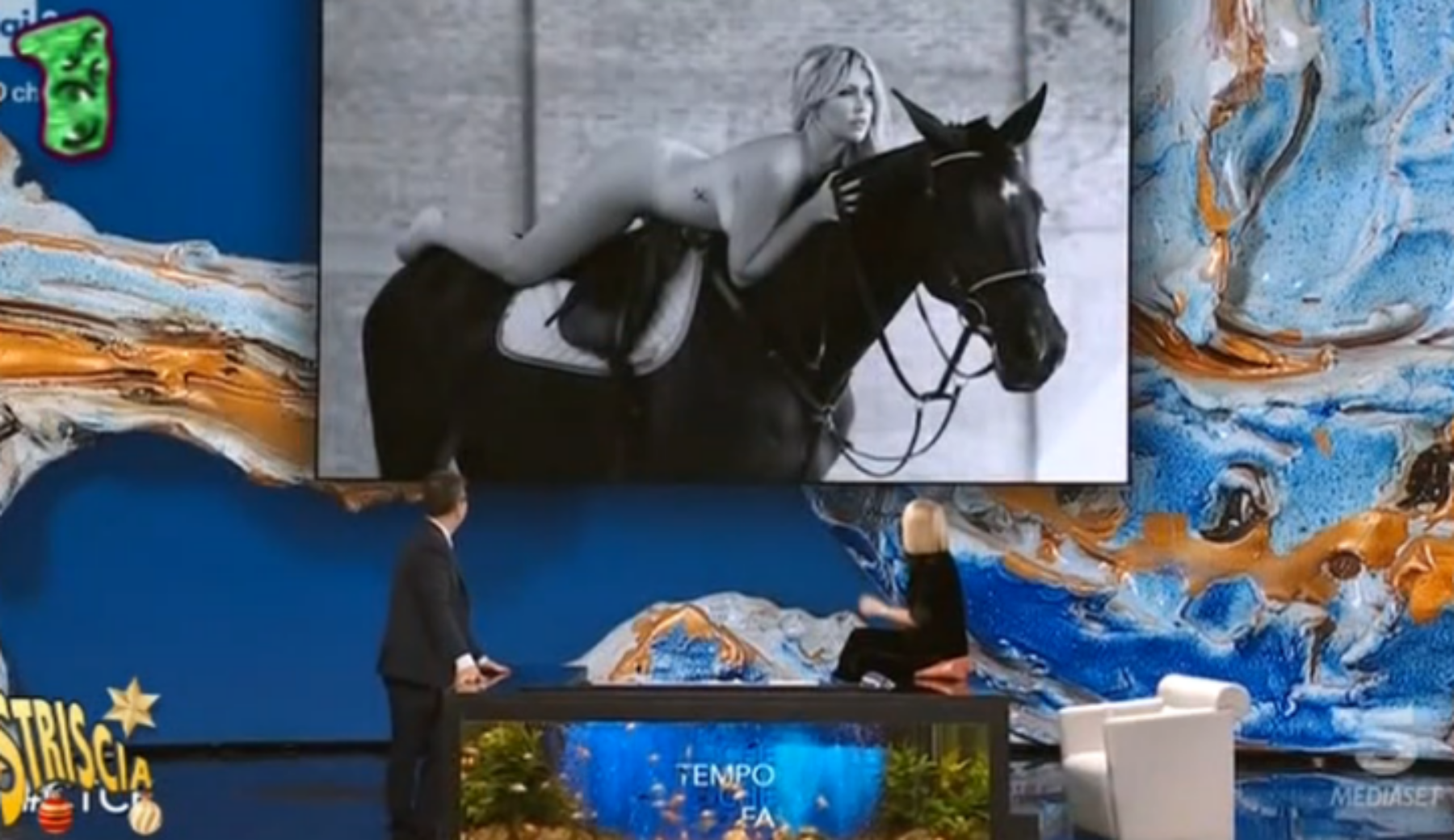Wanda Nara minaccia azioni legali contro Luciana Littizzetto per il monologo sulle foto nuda a cavallo
