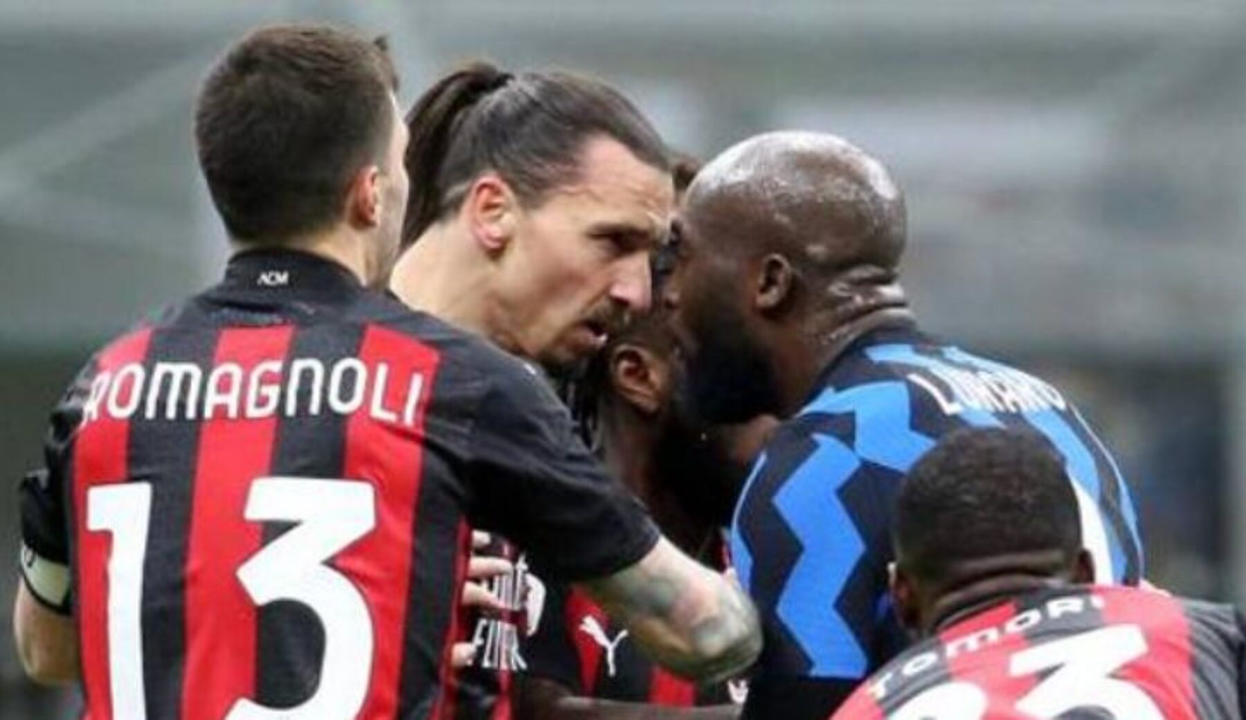 Inter-Milan, Ibrahimovic insulta Lukaku e scatta la rissa: il video che mostra cosa si sono detti