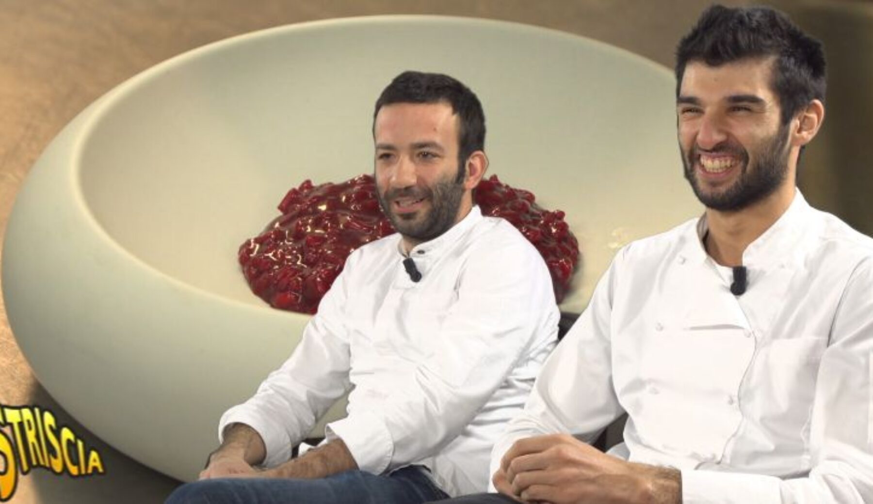 Capolavori italiani in cucina, il Riso all’alchermes, angostura e vaniglia di Pierpaolo Ferracuti e Richard Abou Zaki