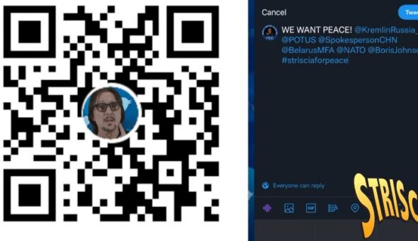 L'iniziativa #StrisciaForPeace fa il giro del mondo: migliaia messaggi di pace ai potenti della terra