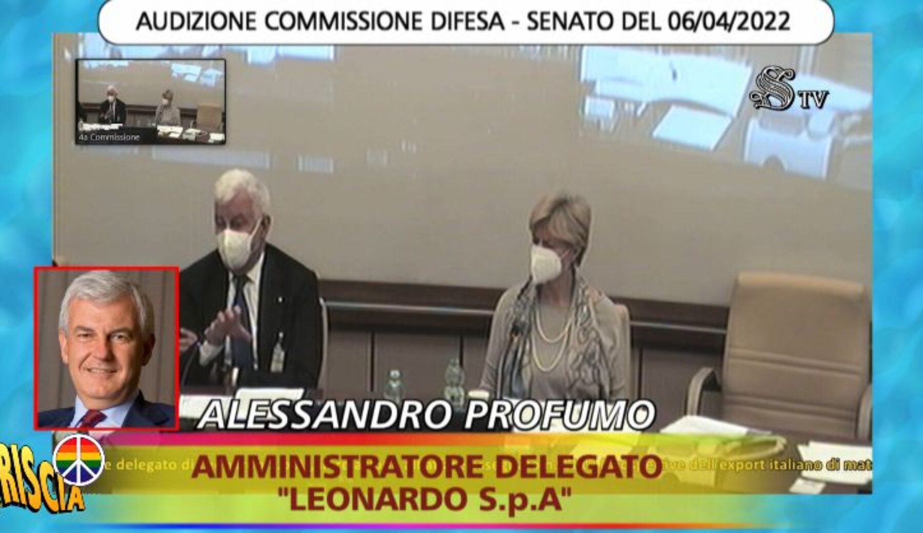 Colombiagate: dopo l’inchiesta di Striscia l’ad di Leonardo  Profumo ammette il coinvolgimento di D’Alema nell’affare