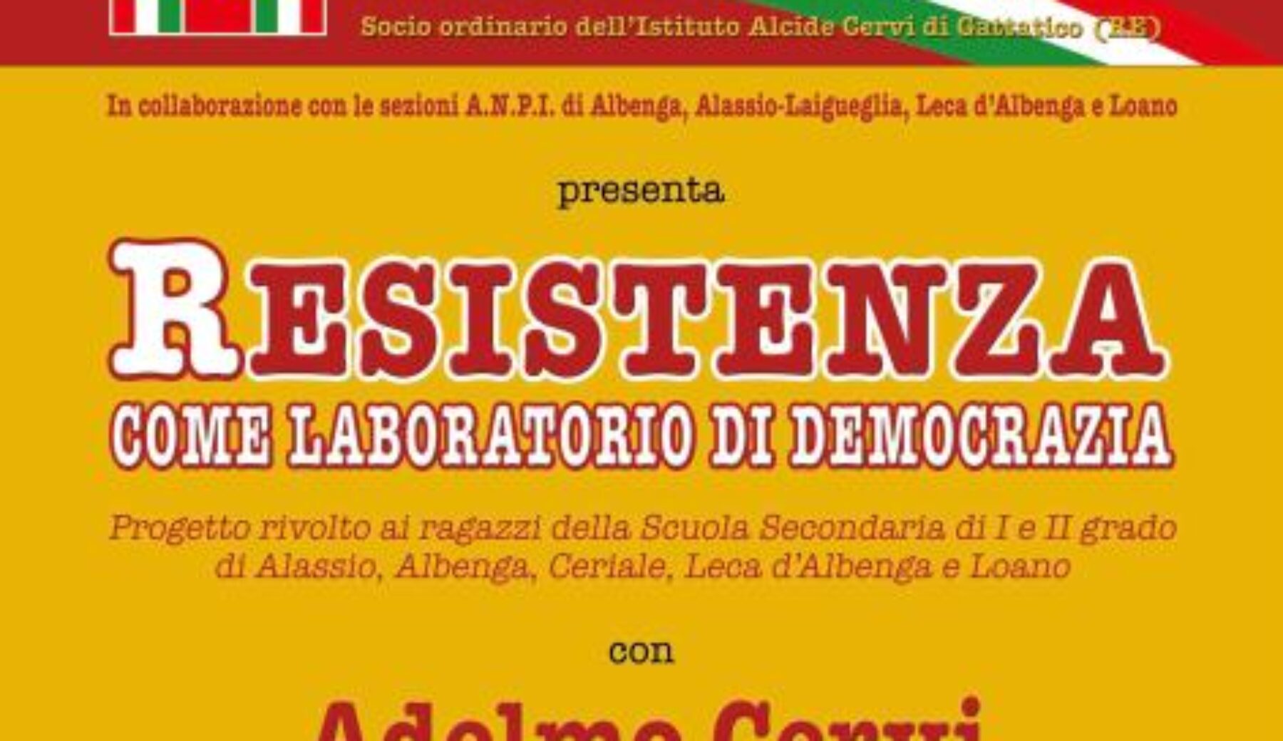 L’A.N.P.I. di Ceriale presenta “Resistenza come laboratorio di democrazia”