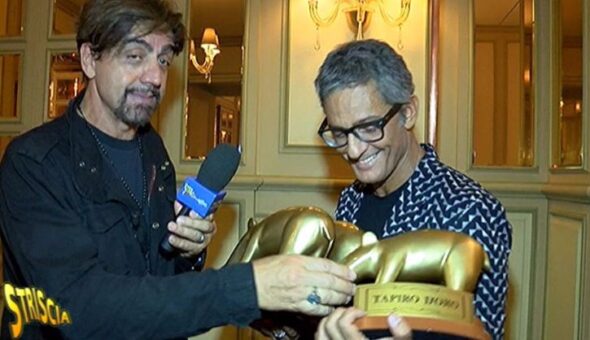 Tre Tapiri d’oro a Fiorello che così torna in testa alla classifica dei più attapirati nella storia di Striscia