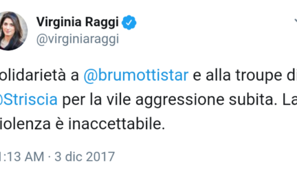 Brumotti aggredito a Roma: la solidarietà del sindaco Raggi