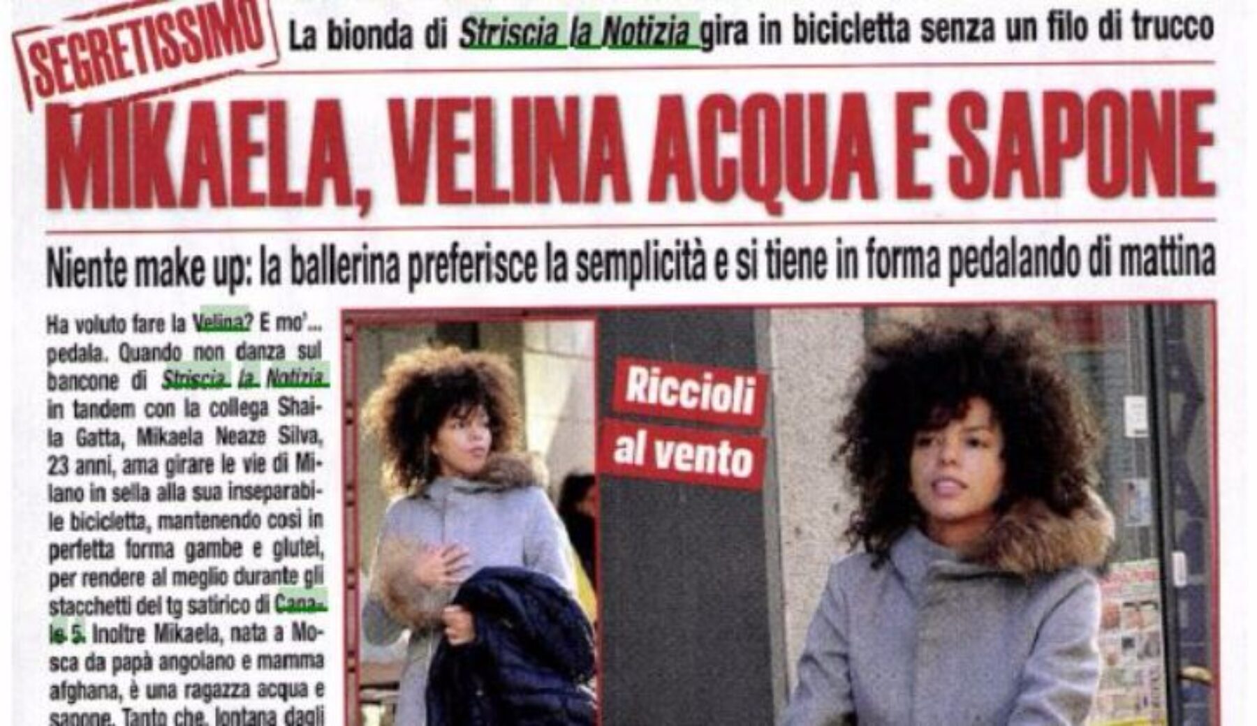 Fake news – Esclusiva di Mio: la velina Mikaela paparazzata a Milano… peccato che non sia lei!