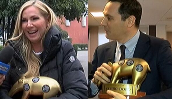 Doppio Tapiro d’oro per Federica Panicucci e Francesco Vecchi
dopo il fuori onda della sfuriata a Mattino Cinque. Stasera a Striscia la notizia le dichiarazioni inedite