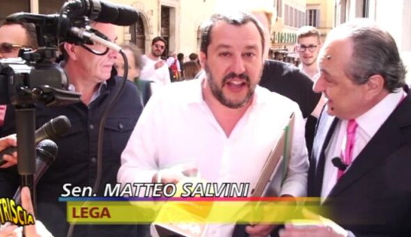 Il Vespone incontra Salvini: «i cessi? Io li ho puliti sia quand’ero al militare che quando lavoravo da Burghy»