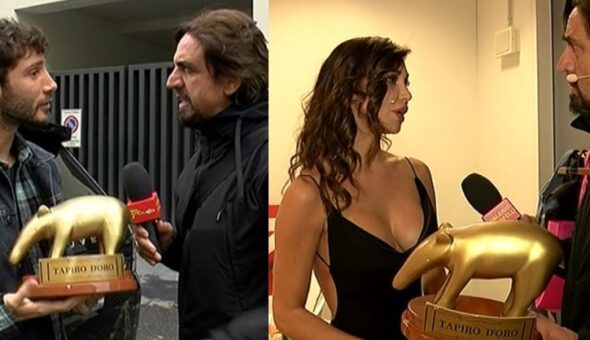 Striscia la notizia, doppio Tapiro d’oro a Belén Rodriguez e a Stefano De Martino