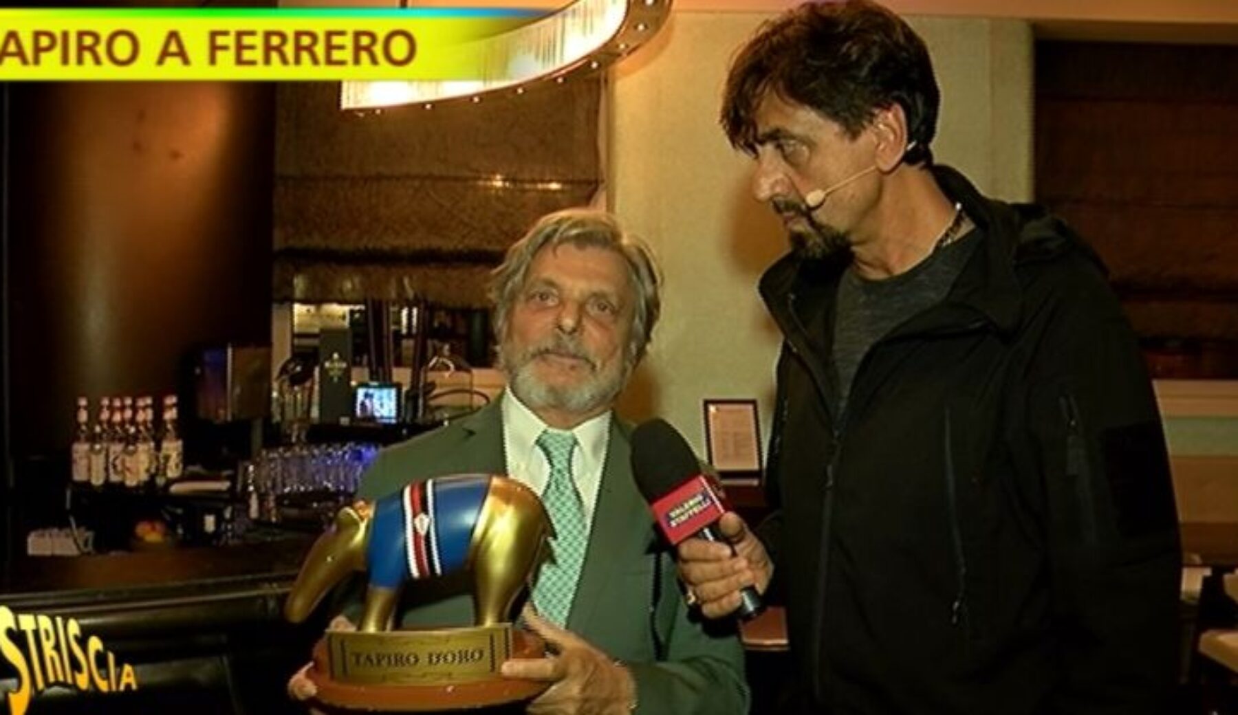 Questa sera a Striscia: Tapiro d’Oro a Massimo Ferrero per lo scarso rendimento della Sampdoria