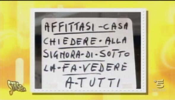 Striscia il cartellone