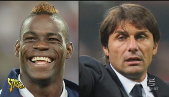 Fotomontaggio Conte/Balotelli