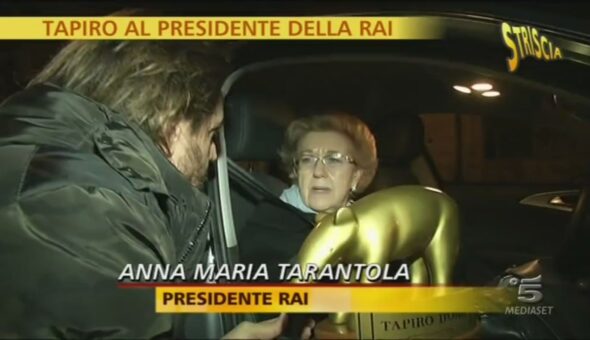 Tapiro al presidente della Rai