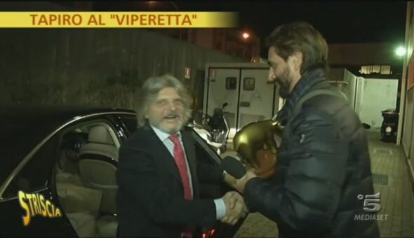 Tapiro al 'Viperetta' Massimo Ferrero