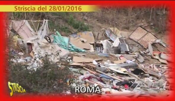 Sgombero del campo Rom alla stazione Nomentana di Roma