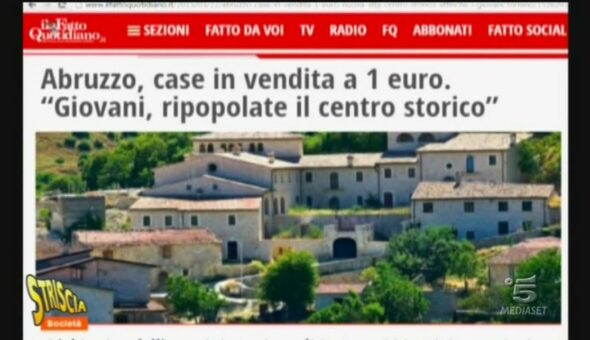 Rapine in corso - Case ad un euro a Lecce nei Marsi (AQ)