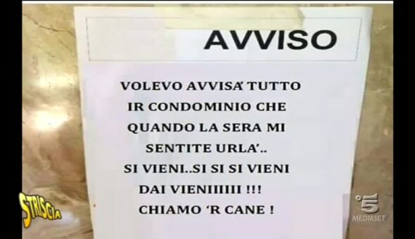 Striscia il cartellone