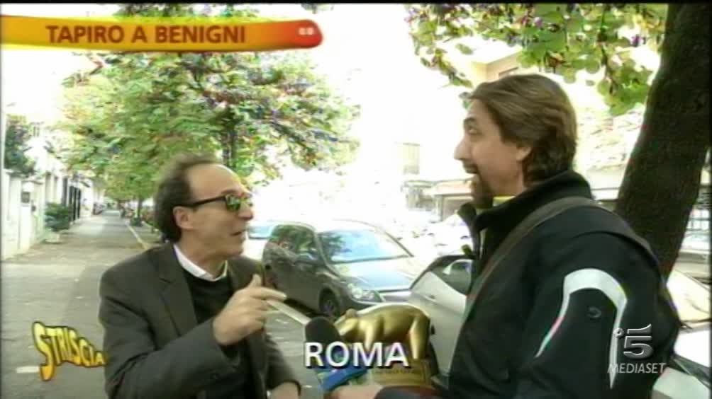 Tapiro a Roberto Benigni