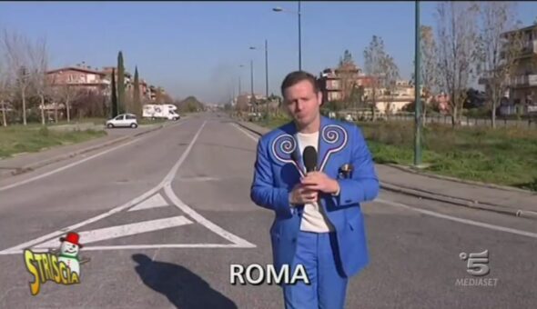 Strada pericolosa a Roma