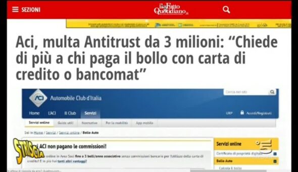 Pagamenti con carte di credito e bancomat all'ACI