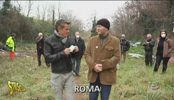 Disastro ambientale in un parco di Roma