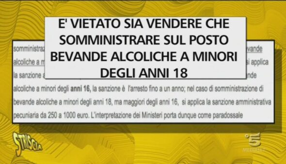 Vendita di alcolici ai minorenni