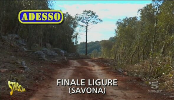 Sentiero divenuto strada a Finale Ligure (SV)