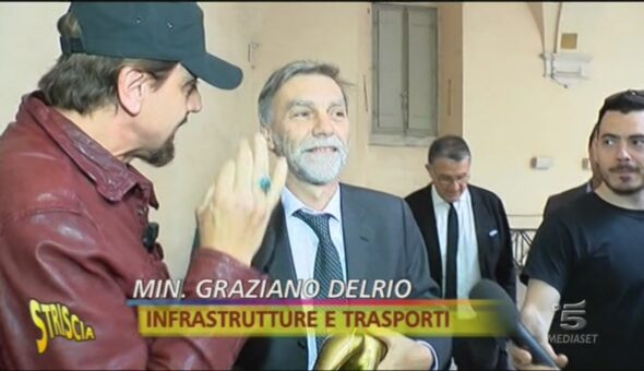 Tapiro al Ministro dei trasporti Graziano Delrio