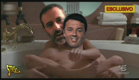 Brizzi e Renzi in intimità