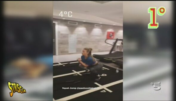 A Spetteguless, Diletta Leotta in palestra