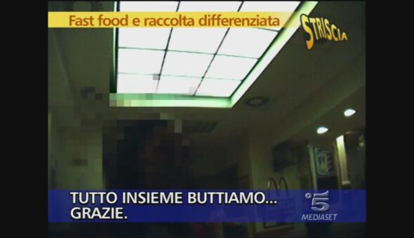 Raccolta differenziata nei Fast food