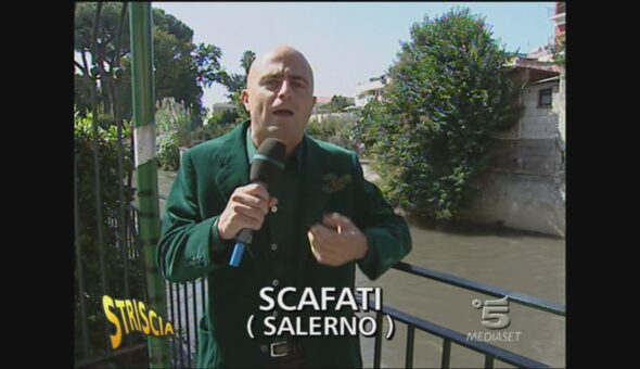 Il fiume inquinato a Scafati