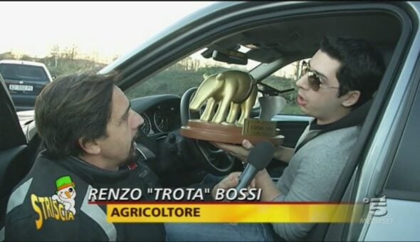 Tapiro a Renzo Bossi