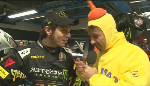 Con Valentino Rossi