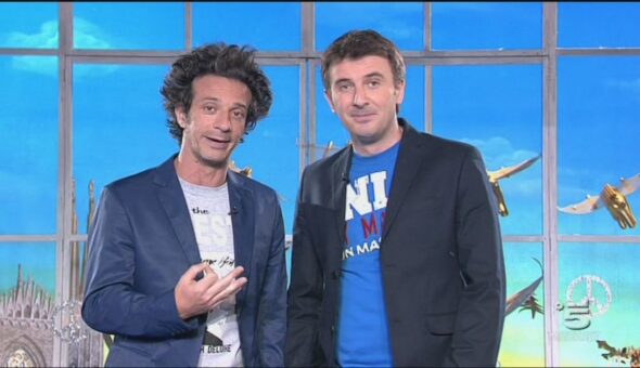 Ingresso in studio di Ficarra e Picone