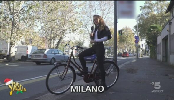 La pista ciclabile a Milano