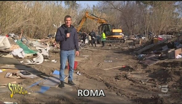 Baraccopoli sul Tevere a Roma