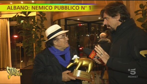 Tapiro d'oro tra le braccia di Al Bano