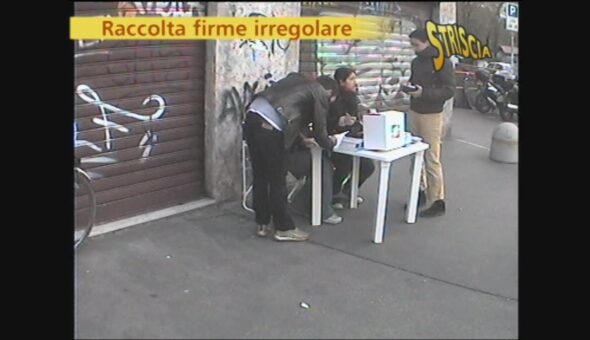 Raccolte firme irregolare