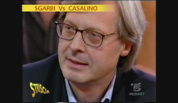 Lite tra Vittorio Sgarbi e Rocco Casalino