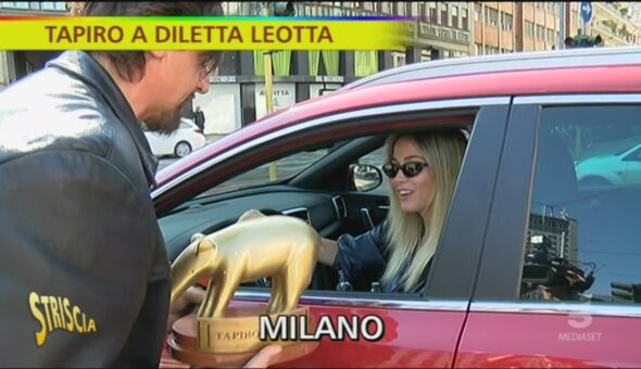 Diletta Leotta riceve il Tapiro d'oro