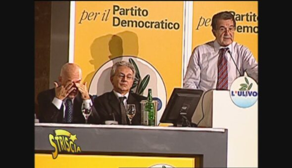 Il comizio di Prodi