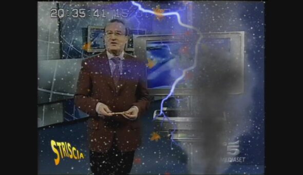 La stampante del Meteo di Canale 5