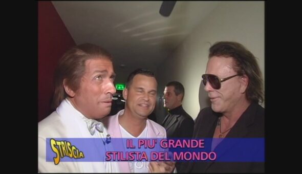 Valentino incontra Micky Rourke