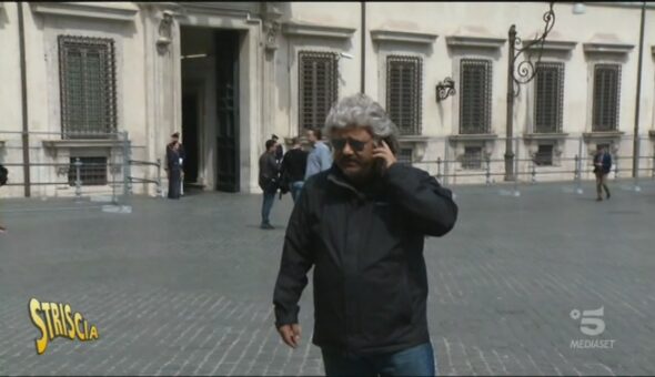 Beppe Grillo super carico