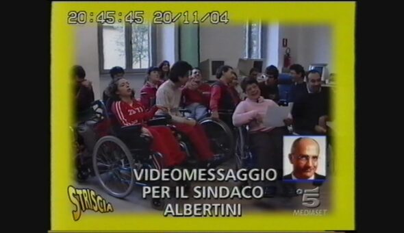 Videomessaggio per il sindaco Albertini