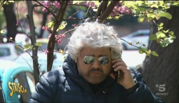 Beppe Grillo dal Sol Levante