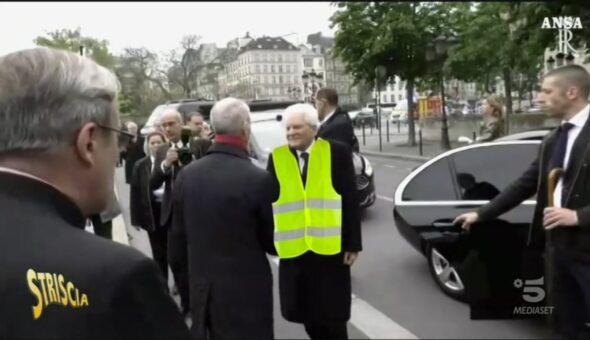 Mattarella in visita da Macron