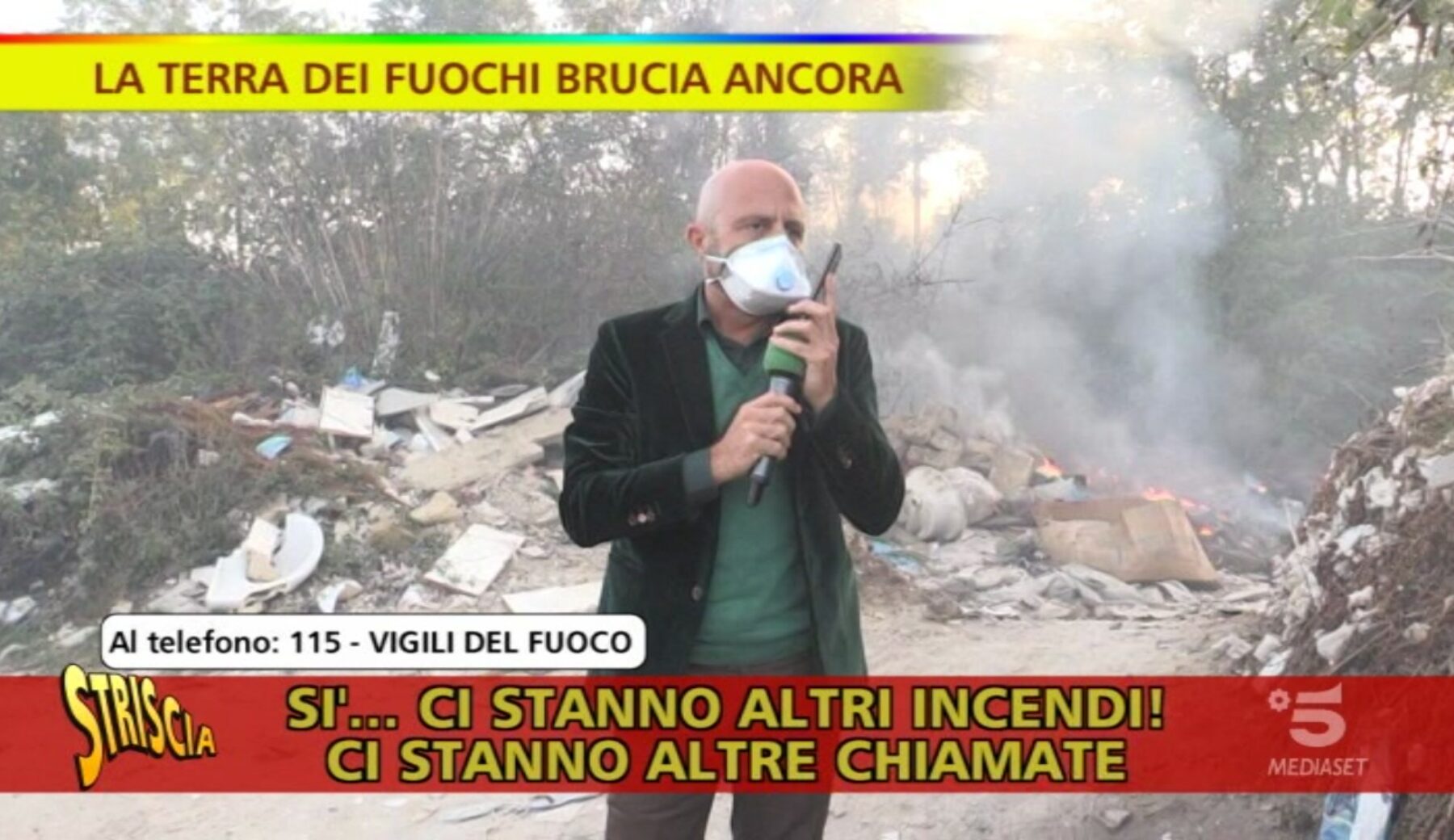 Terra dei Fuochi, la Corte europea dei diritti dell’uomo condanna l’Italia. Striscia è stata la prima ad occuparsi dei rifiuti incendiati nella zona