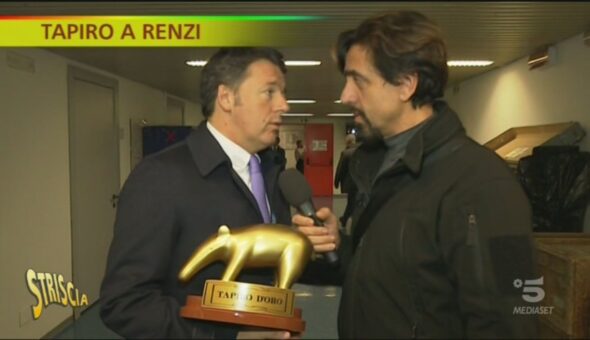 Tapiro d'oro a Matteo Renzi